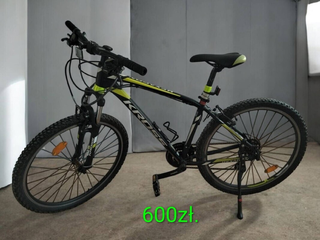 Elbląg Rower Kross 27,5 Hexagon 2.0,Rama S stan bdb. Zestaw, latarki LED