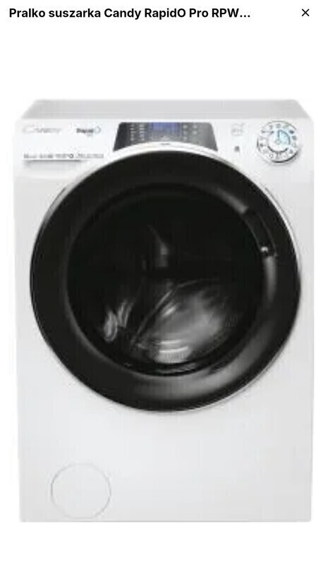 Elbląg Sprzedam używaną pralko-suszarke Candy RapidO ROW 4854 DWMT. Pralko-suszarka, Wolnostojąca, 8 Kg, 1400 RPM,