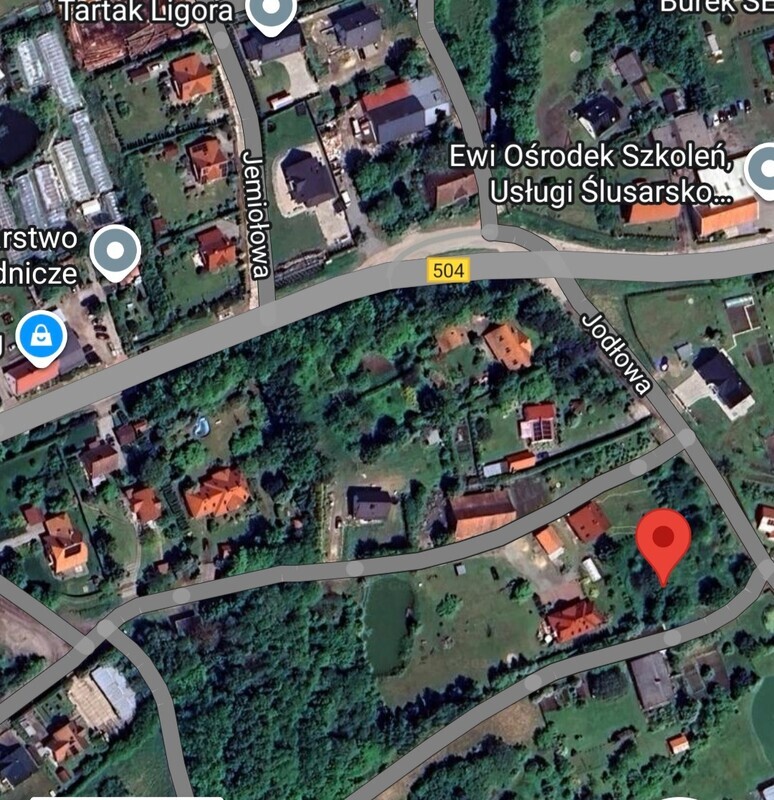 Elbląg Sprzedam działkę w Elblągu, ul. Jodłowa  1536m, dobry dojazd, w mieście przy Bażantarni, osiedle Dąbrowa. Media