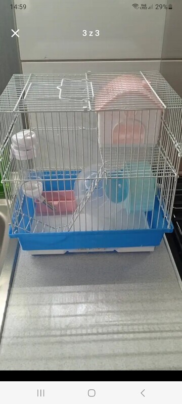 Elbląg Sprzedam klatkę dla chomiczka. stan idealny. komplet po jednym chomiczku.