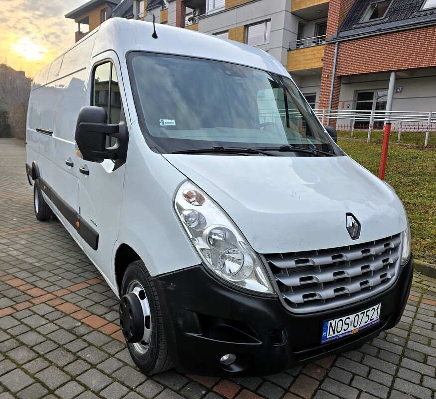 Elbląg Renault Master&nbsp; 2.2Diesel 145km 2011Rok Max Długi Wysoki 3-Osobowy-Klimatyzacja Wspomaganie Kierownicy