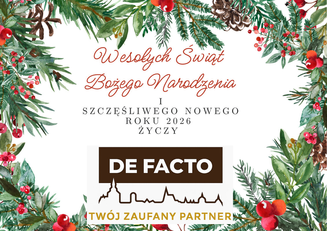 Elbląg 🏠DE FACTO NIERUCHOMOŚCI🏠TWÓJ ZAUFANY PARTNER&nbsp; Z okazji Świąt Bożego Narodzenia pragniemy
