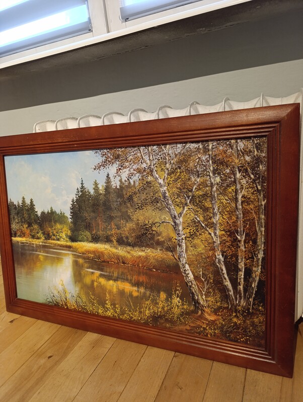 Elbląg Sprzedam obraz jak na zdjęciach. Wymiary: 90x60.Rama drewniana.