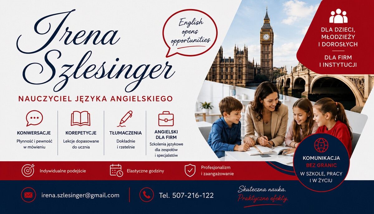 Elbląg Korepetycje z języka angielskiego/efektywnie/