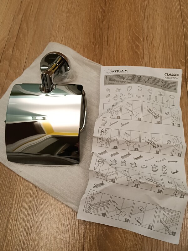 Elbląg Analogowy dystrybutor celulozowego czyściwa toaletowego. Stan: igła - nigdy nie montowany, wykończenie: