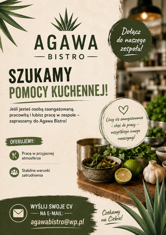 Elbląg Zatrudnimy pomoc kuchenną
Wszystkie informacje uzyskają Państwa po wysłaniu CV będziemy kontaktować się i