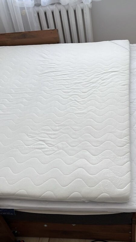 Elbląg Materac nawierzchniowy topper wymiary 150x200 twardość H2H3 stan bdb jak nowy zapakowany w kartonie