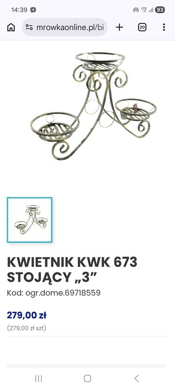 Elbląg Sprzedam kwietnik 100 zł