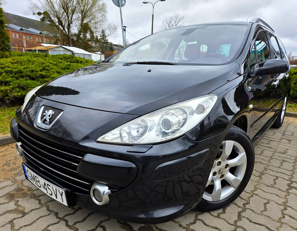 Elbląg Peugeot 307SW 1,6Benzyna 110Km Dobra Wersja Wyposażenia 2006Rok 7-Osobowy