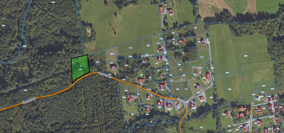 Elbląg BIURO NIERUCHOMOŚCISZULC& SZULCDziałka budowlana w miejscowości Elbląg ul. Jaworowa /Dąbrowa/ o