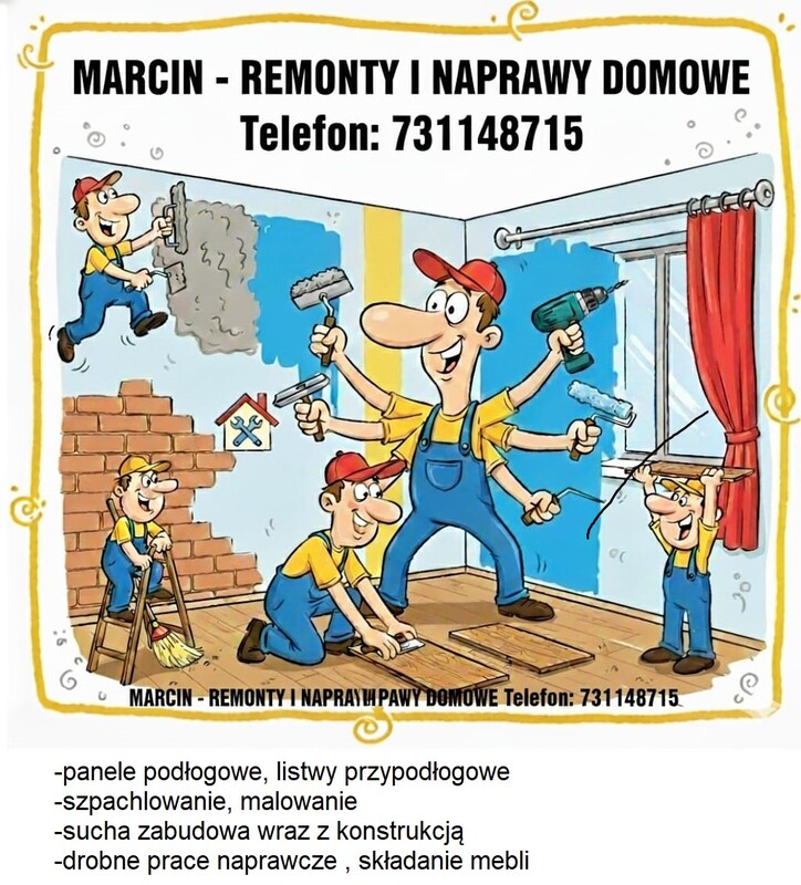 Elbląg Prace wykończeniowe i remonty.