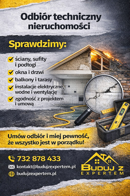 Elbląg 🏠 Profesjonalny odbiór techniczny nieruchomości. ❗&nbsp; Oferujemy kompleksową usługę odbioru