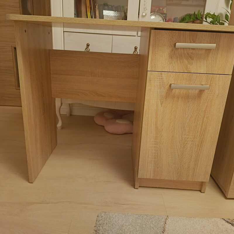 Elbląg Biurko dąb Sonoma, 90cmx 55cm,