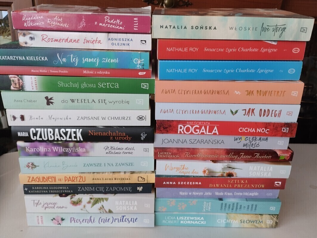 Elbląg Sprzedam książki-literatura kobieca. Cena za sztukę - 10 zł. W przypadku zakupu całości będzie rabat.