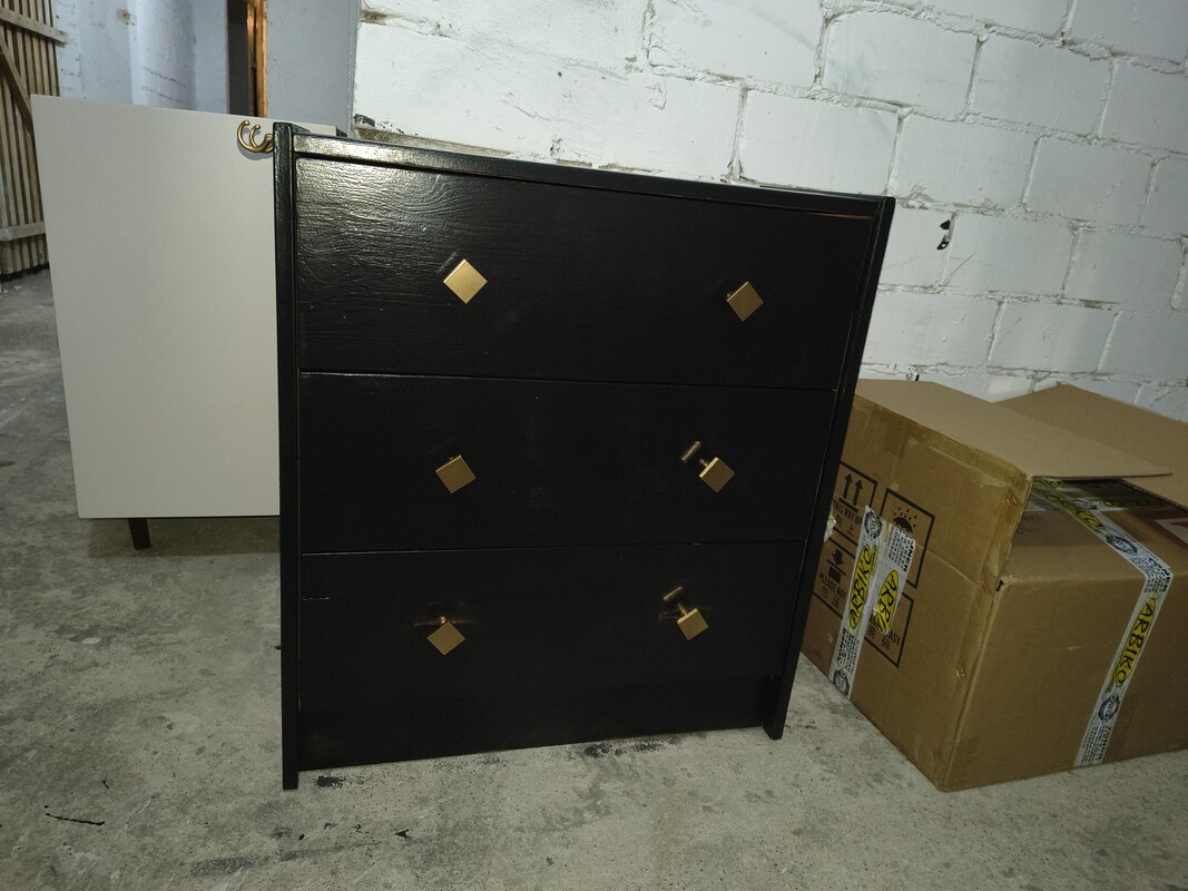 Elbląg Witam. Komoda kolor black wys 70cm szer 70cm gł 38cm