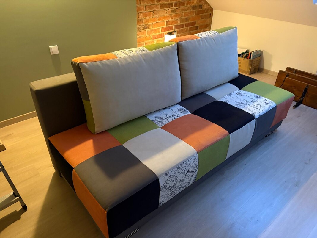 Elbląg Sprzedam sofę rozkładaną. Stan bardzo dobry, praktycznie brak śladów użycia.