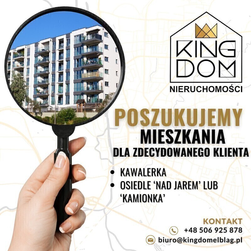 Elbląg 👑🏠 KINGDOM 🏠👑NIERUCHOMOŚCI BLISKO CIEBIE POSZUKUJEMY