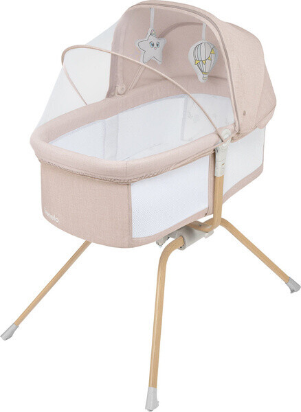 Elbląg Łóżeczko-kołyska Lionelo Malin Evo Beige Natural +&nbsp; Babysense 7 Monitor oddechu