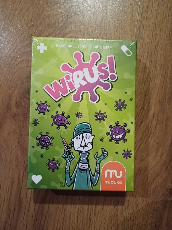 Elbląg Gra karciana Wirus zafoliowana nowa nadaje się na prezent.