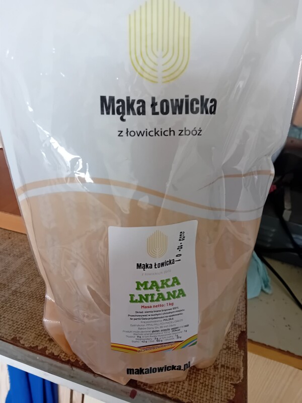Elbląg Mąka lniana 4 kg wymienię za dużą czekoladę