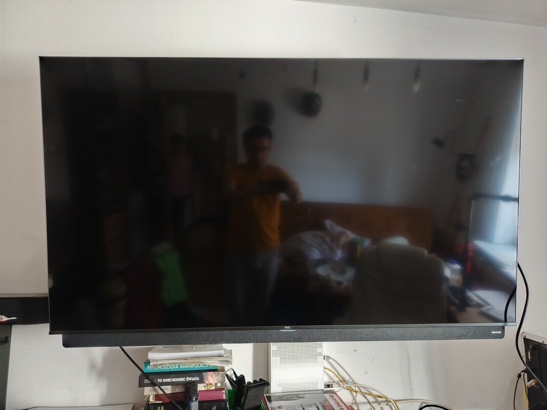 Elbląg Sprzedam uszkodzony telewizor TCL 65 CALI. prawdopodobnie przepalona listwa oświetleniowa.