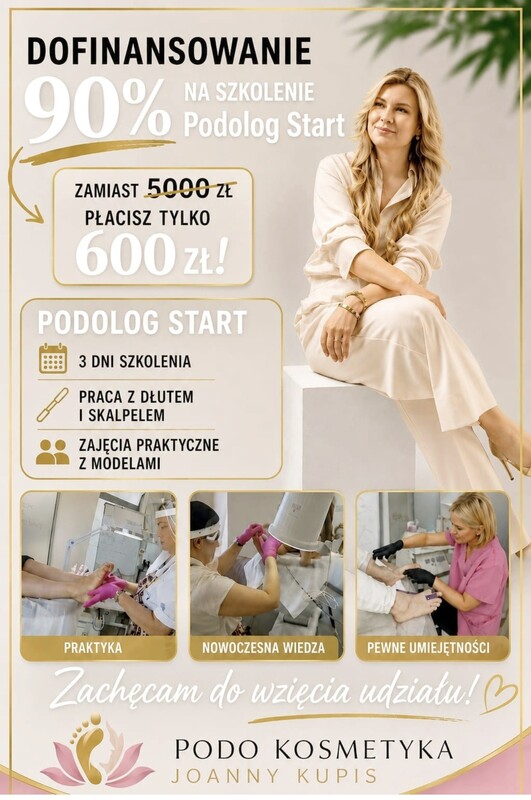 Elbląg Szkolenia z dofinansowaniem 90% PODOLOGIA START