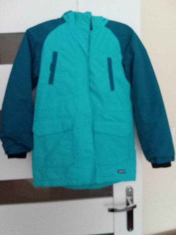 Elbląg Sprzedam za 100 zł. komplet zimowy, ocieplany dla dziewczynki na wiek 8 - 10 lat kurtka na polarku i spodnie