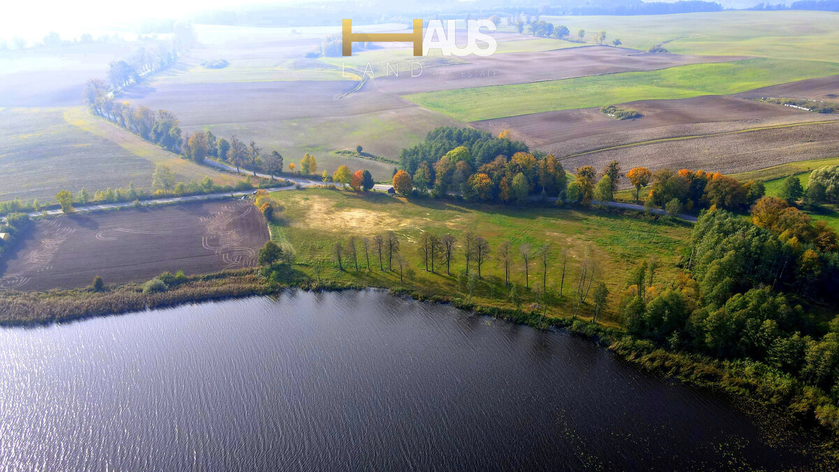 Elbląg PIĘKNA DZIAŁKA WIDOKOWA Z LINIĄ BRZEGOWĄ  JEZIORO JEZIORAK (POJEZIERZE IŁAWSKIE) MATYTY  POWIERZCHNIA