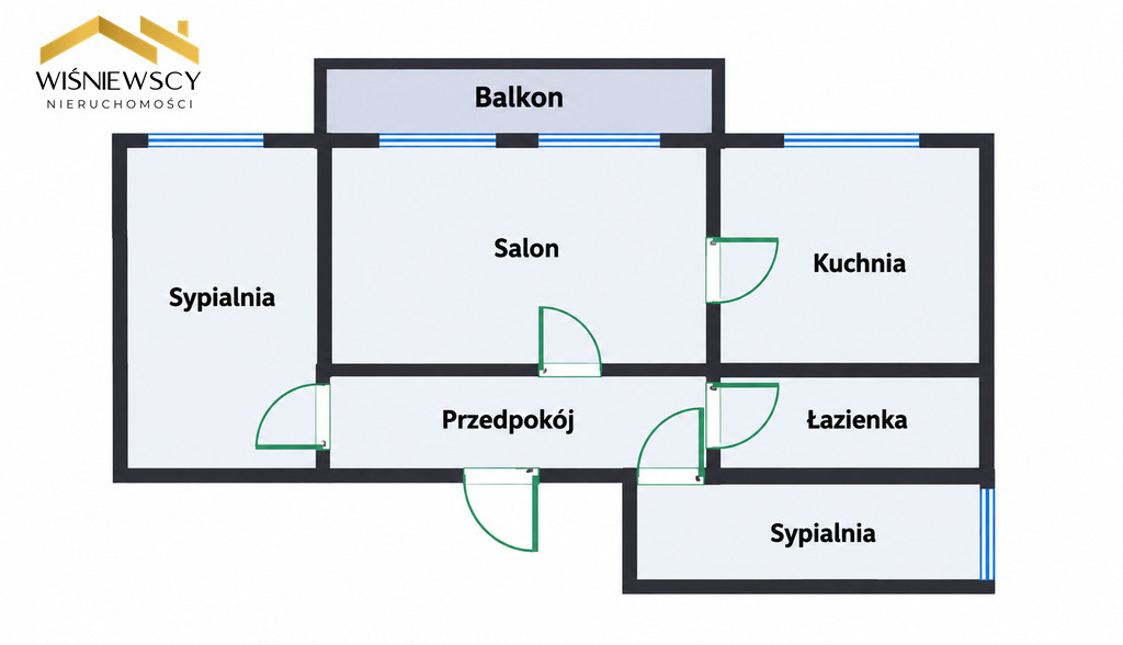 Elbląg WIŚNIEWSCY NIERUCHOMOŚCI Sp. z o.o.Sprzedam mieszkanie - Elbląg, Królewiecka. Oferta Na sprzedaż 3-pokojowe