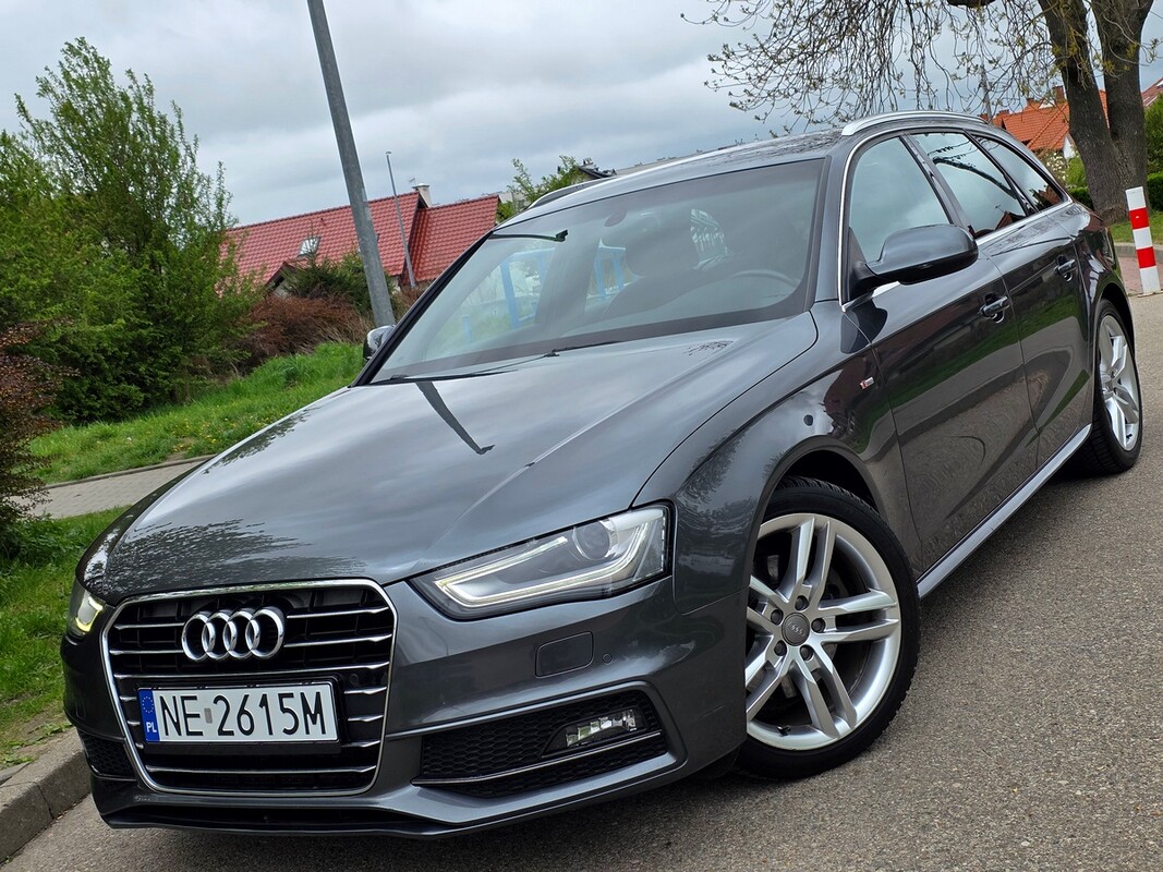 Elbląg Audi A4 3xSlineRok Produkcji X 2015Silnik :BenzynaLedy Bi-xenon Sportsize El. klapaZarejestrowany!