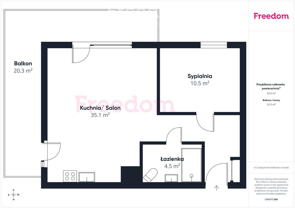 Elbląg FREEDOM NIERUCHOMOŚCIWynajmę mieszkanie - Elbląg. Nowe mieszkanie, południowy balkon i własne miejsce