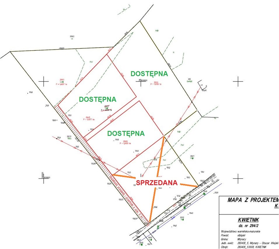 Elbląg Sprzedam piękną działkę z możliwością budowy!!!