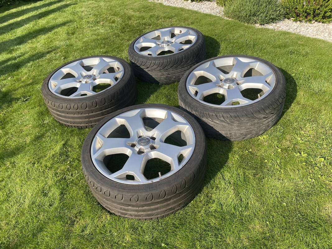 Elbląg ALUFELGI SNOWFLAKE FELGI 19 8J ET43 5X110 OPEL VECTRA C OPC SIGNUM 4SZT. Na felgach opony 235/35/19.