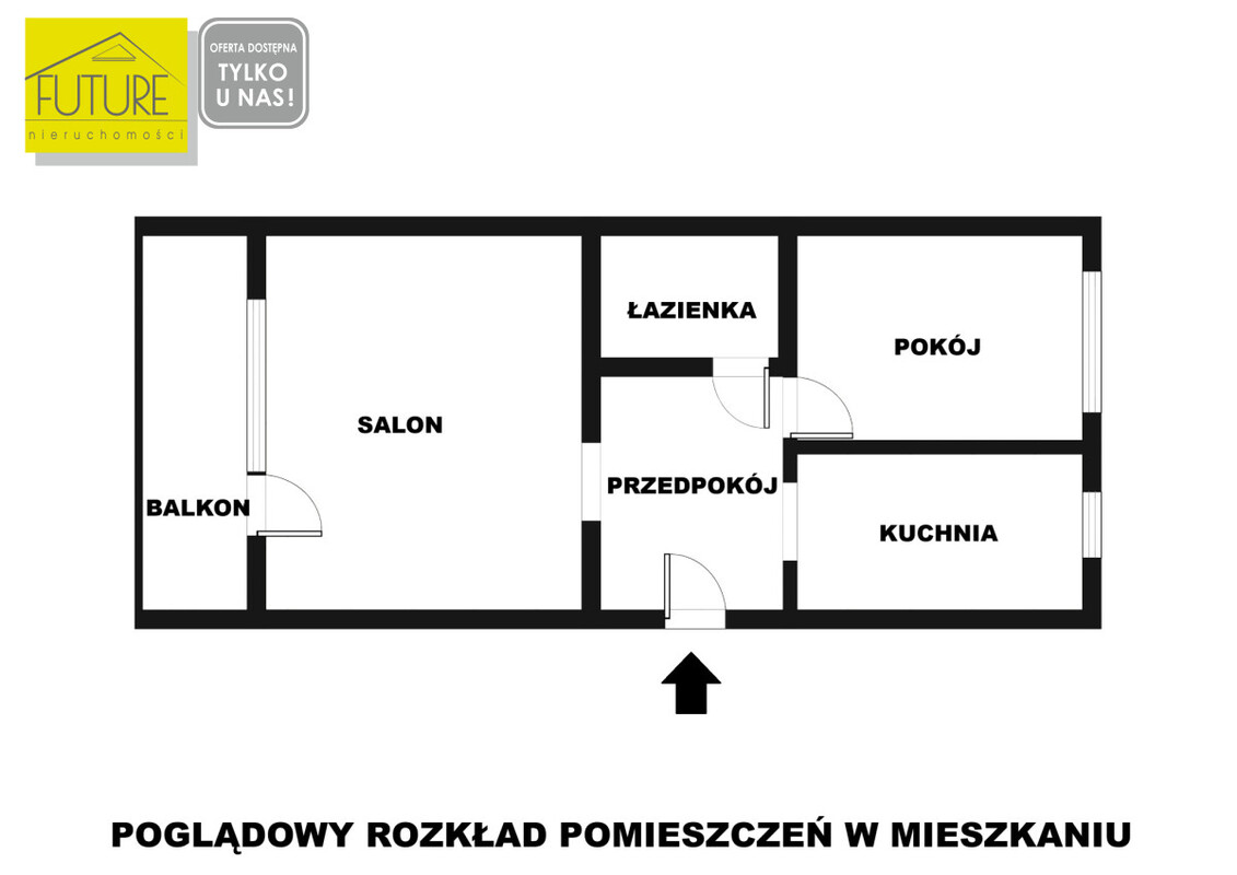 Elbląg FUTURE NIERUCHOMOŚCISprzedam mieszkanie - Elbląg, Jana III Sobieskiego. JASNE, SŁONECZNE MIESZKANIE 2 POKOJOWE