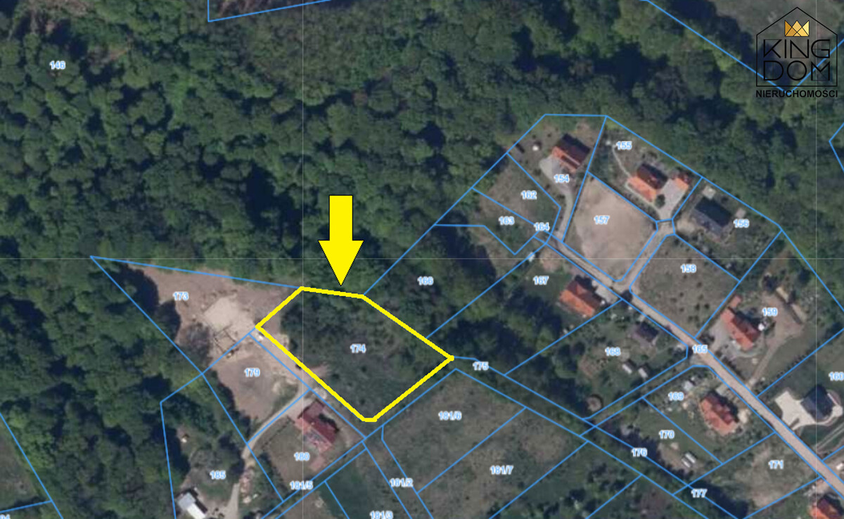 Elbląg KINGDOM NIERUCHOMOŚCI BLISKO CIEBIEDUŻA DZIAŁKA POD ZABUDOWĘ DOMU JEDNORODZINNEGOW MIEJSCOWOŚCI ŁĘCZENAD