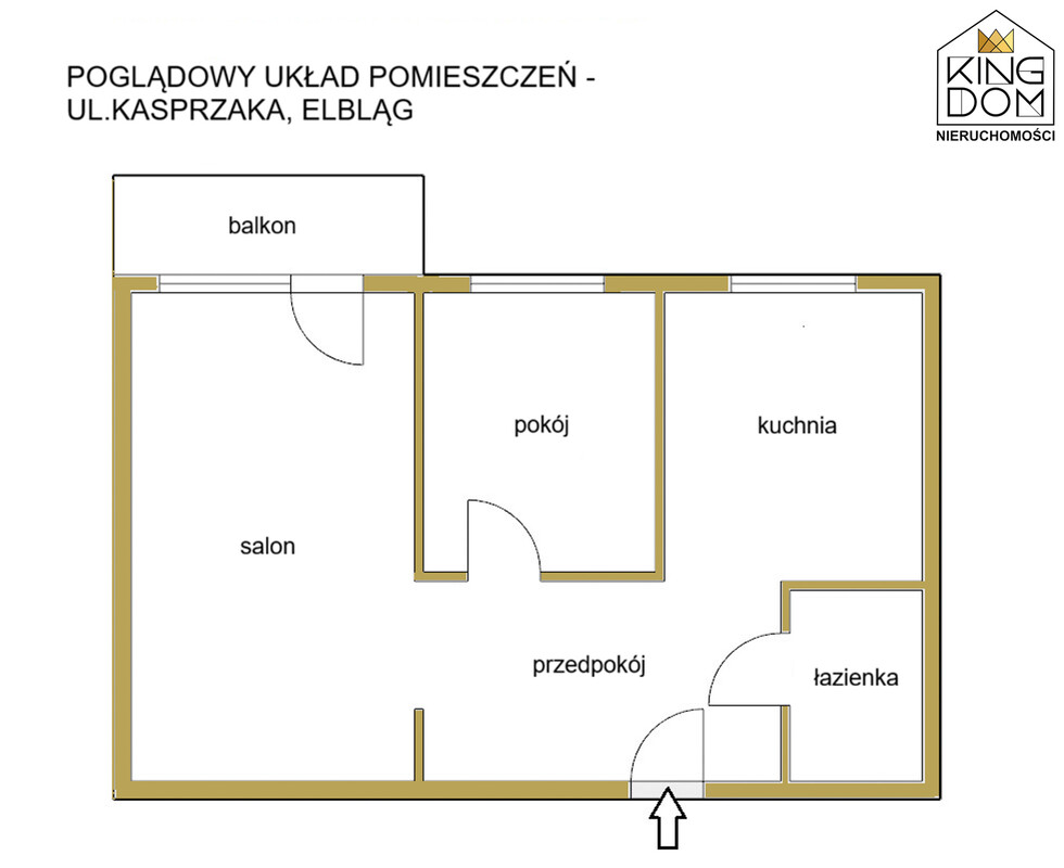 Elbląg 👑🏠 KINGDOM 🏠👑NIERUCHOMOŚCI BLISKO CIEBIE USTAWNE 2-POKOJOWE