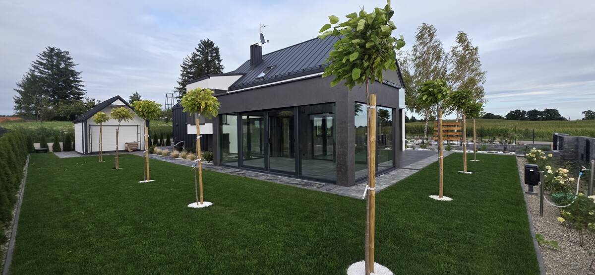 Elbląg Nowoczesny dom z ogrodem zimowym – Nowina, 5 km od Elbląga Na sprzedaż: Komfortowy dom 220 m² z