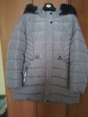 Elbląg Sprzedam kurtkę zimową, kolor popiel, rozmiar  2XL, stan bardzo dobry.