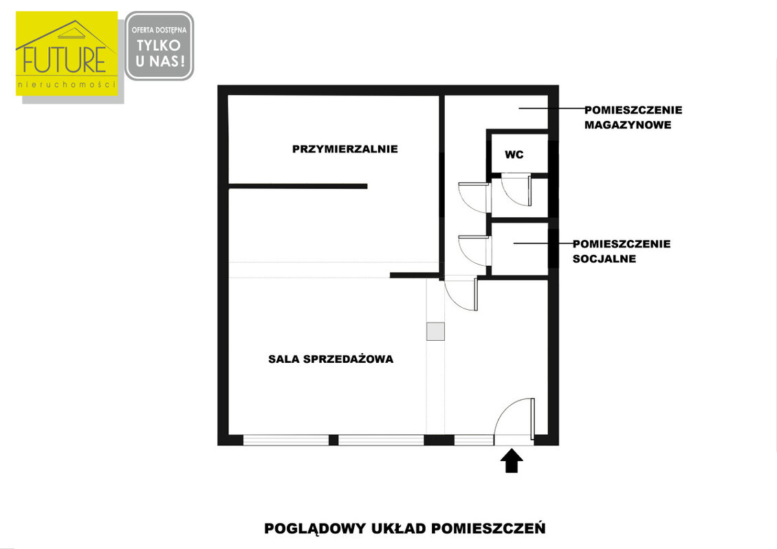 Elbląg FUTURE NIERUCHOMOŚCISprzedam komercyjny - Elbląg, Hetmańska. LOKAL W DOBREJ CENIE NA ELBLĄSKIM PASAŻUCENA: