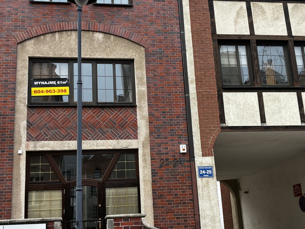 Elbląg DO WYNAJĘCIA2-pokojowe mieszkanie 61,5 m²Elbląg, ul. Garbary