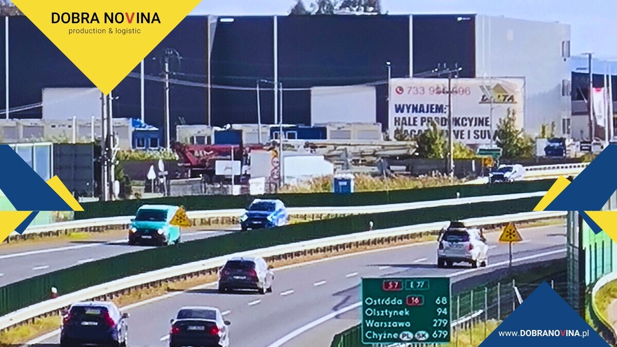 Elbląg Nowoczesna przestrzeń magazynowo-logistyczna - Centrum Produkcyjno-Logistyczne Dobra Novina I, przy trasie S7