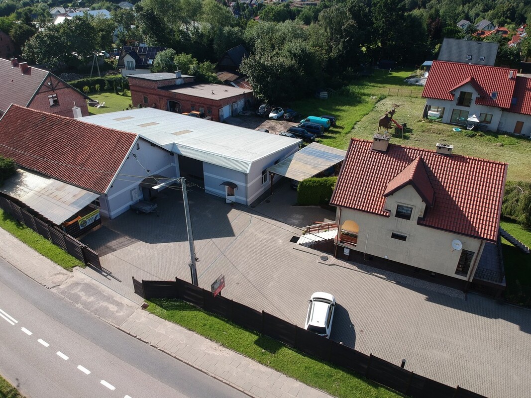 Elbląg SZULC & SZULC BIURO NIERUCHOMOŚCI NA SPRZEDAŻDOM Z HALĄ MAGAZYNOWĄ - Elbląg (Dąbrowa) ul. Królewiecka