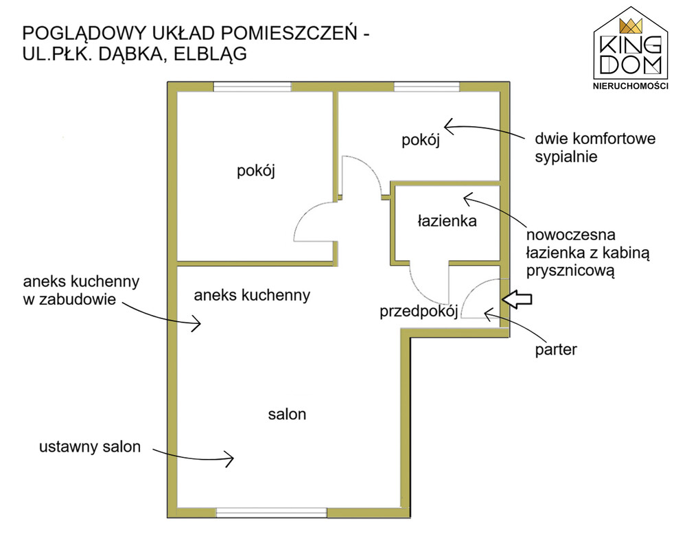 Elbląg 👑🏠 KINGDOM 🏠👑NIERUCHOMOŚCI BLISKO CIEBIE KOMFORTOWE