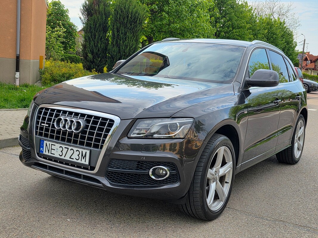 Elbląg Audi Q5 Pełny SlineSilnik :BenzynaAutomat Napęd Quattro 4x4Ledy Bi-xenon Sportsize SkóryZarejestrowany!