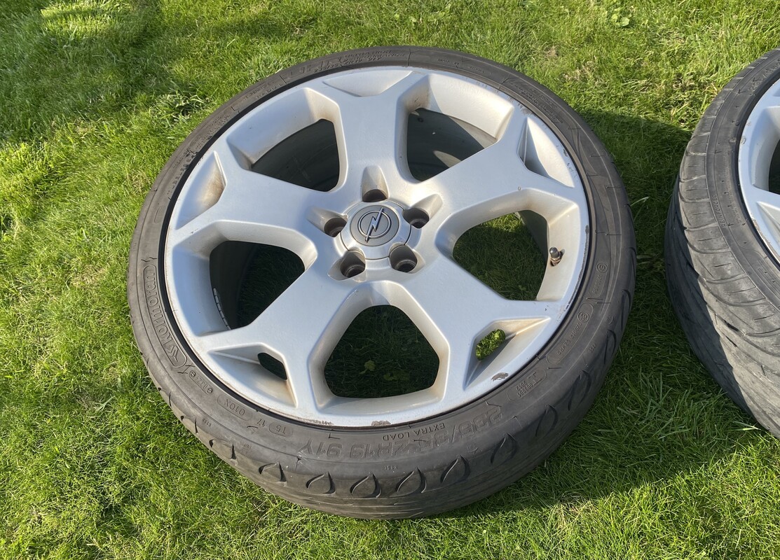 Elbląg ALUFELGI SNOWFLAKE FELGI 19 8J ET43 5X110 OPEL VECTRA C OPC SIGNUM 4SZT. Na felgach opony 235/35/19.