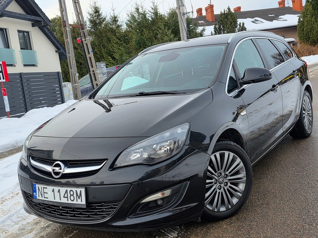 Elbląg Opel Astra J Po Liftingu1.4T Benz + GAZ SEKWENCJA-Klimatronic-Półskóry-Alu-NaviSuper StanZarejestrowany w