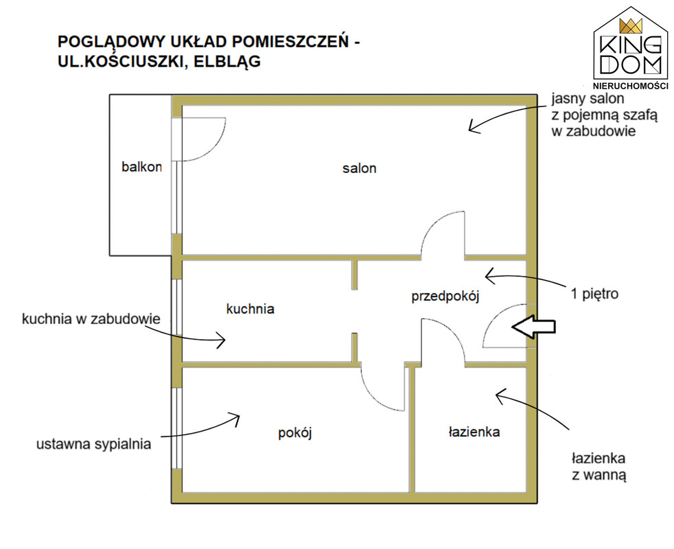 Elbląg 👑🏠 KINGDOM 🏠👑NIERUCHOMOŚCI BLISKO CIEBIE FUNKCJONALNE