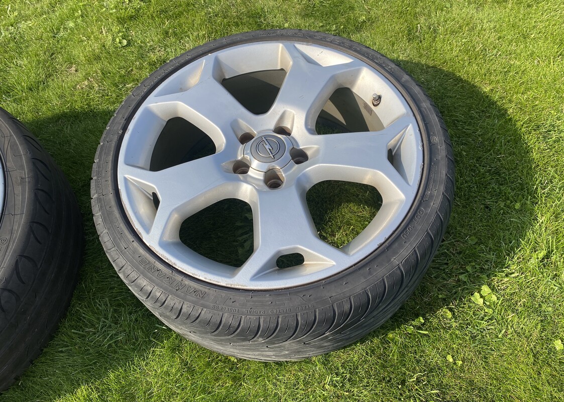 Elbląg ALUFELGI SNOWFLAKE FELGI 19 8J ET43 5X110 OPEL VECTRA C OPC SIGNUM 4SZT. Na felgach opony 235/35/19.