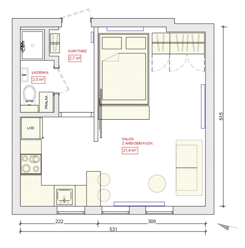 Elbląg Sprzedam przytulną, po remoncie i w pełni umeblowaną kawalerkę w Tolkmicku