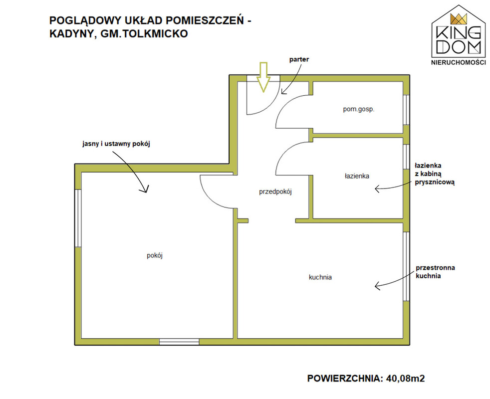 Elbląg 👑🏠 KINGDOM 🏠👑NIERUCHOMOŚCI BLISKO CIEBIE KAWALERKA NA